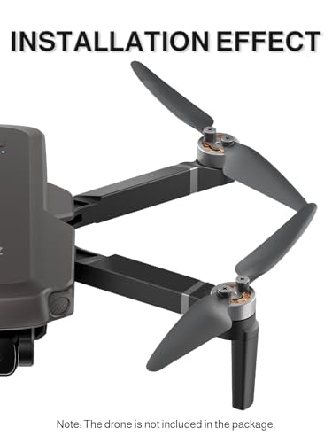 UranHub G30 4K Drone Propellers, Set of 8 with 10 Screws, Grey