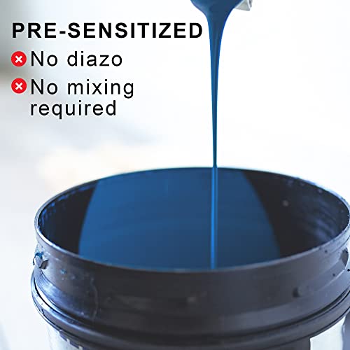 Ecotex® Tex-Blue Pre-Sensitized Screen Printing Emulsion, Photo Emulsion,Gl - size: Gallon - 128 oz.