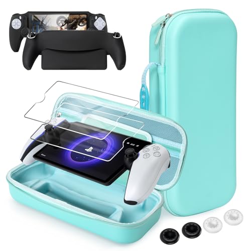 CoBak Hard Carrying Shell Case for PlayStation Portal Remote Player - color: Sage Green