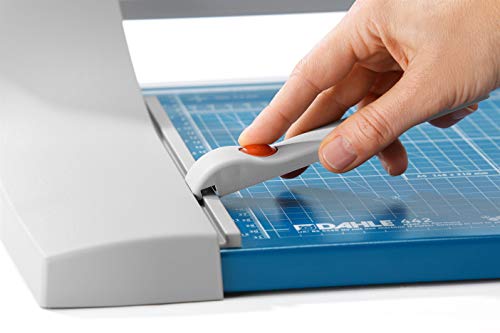 Dahle 442 Premium Rotary Trimmer, 20" Cut Length, 30 Sheet Capacity, Self-Sharpening, Automatic Clamp, German Engineered Paper Cutter - size: 20" Cut Length