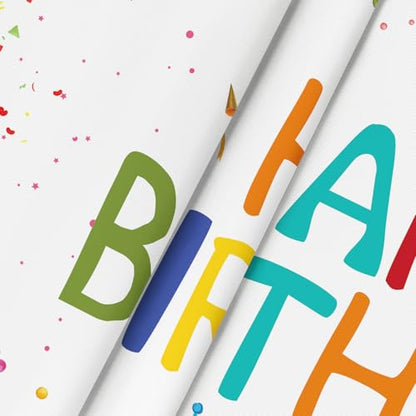 Horaldaily Birthday Tablecloth, 60x60 Inch Round - color: White, size: 60" (Round)