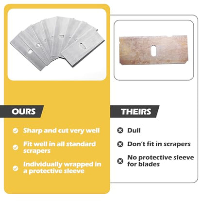 Leriton 100 Pcs Replacement Mat Cutter Blades for Picture Framing