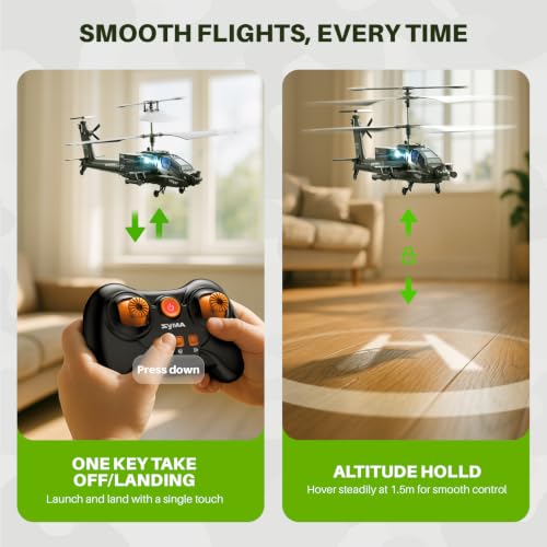 SYMA S51H RC Helicopter for Kids, Military Remote Control Helicopter