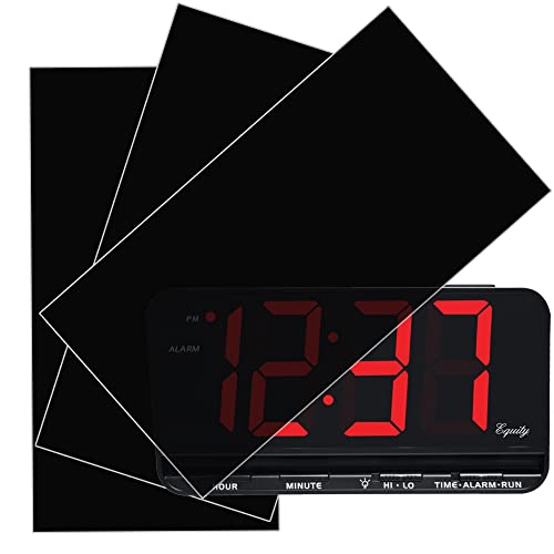 Light Dimming Sheets, Light Blocking LED Covers, Custom Size (3 Sheets) Dimming Stickers Sheet for Alarm Clocks, Electronic Games, Cellphones, Appliance - Dimming 50% ~ 80%, (3Sheets = 3 Uncut) - size: 3 Sheets 80%