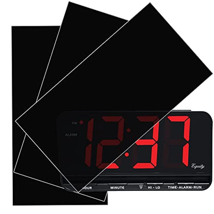 Light Dimming Sheets, Light Blocking LED Covers, Custom Size (3 Sheets) Dimming Stickers Sheet for Alarm Clocks, Electronic Games, Cellphones, Appliance - Dimming 50% ~ 80%, (3Sheets = 3 Uncut) - size: 3 Sheets 80%