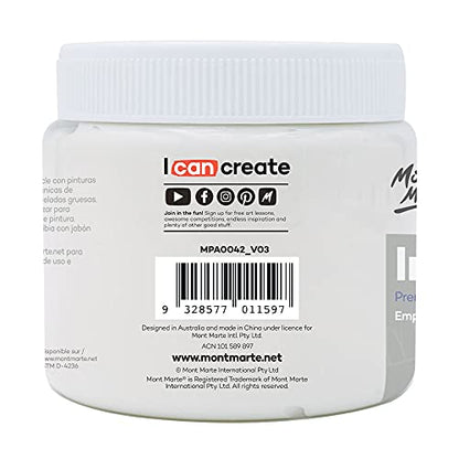 MONT MARTE Impasto Acrylic Medium 500ml (17oz) - size: 16.91 Fl Oz (Pack of 1)
