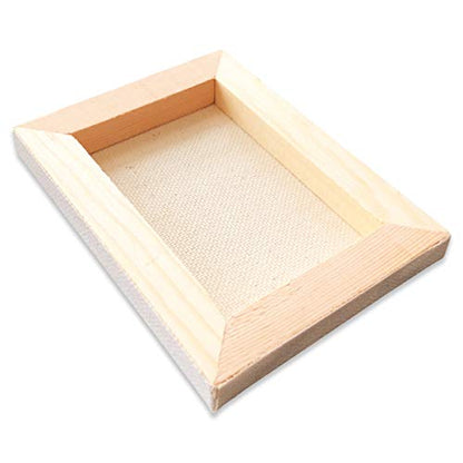 LWR CRAFTS Mini Stretched Canvas 3" X 4" Pack of 10 - size: 3"x4"x10