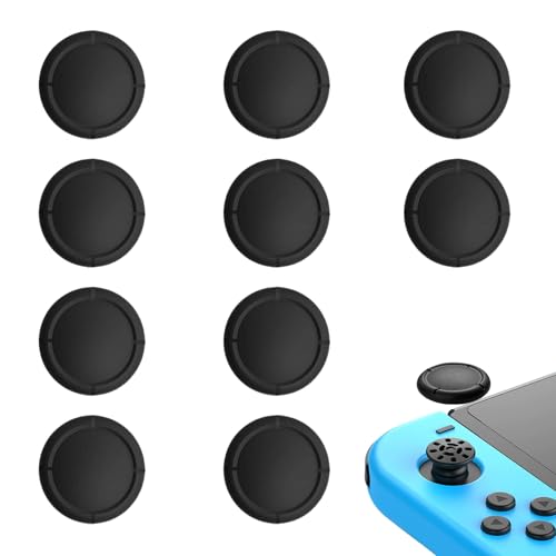 10Pcs, Replacement Joystick Covers for Nintendo Switch/Oled/Lite, Black - color: 10PCS Black