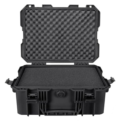 Eylar 18" Intact Series Hard Camera Case, Lightweight and Durable Stacker Design with Foam (Black) - color: Black