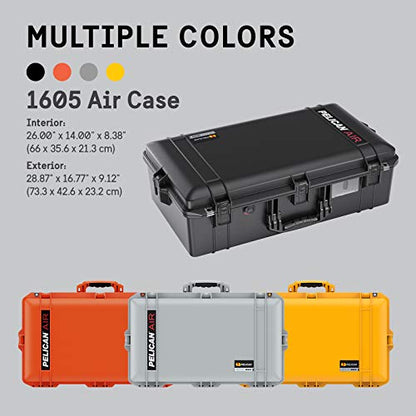 Pelican Air 1605 Case With Foam - Yellow - color: Yellow, size: With Foam