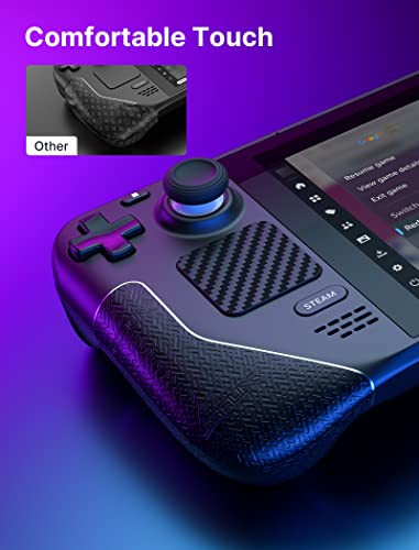 JSAUX Skin Stickers Set for Steam Deck/OLED, Steam Thumb Grips Accessories
