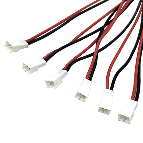 6X JST-PH to 4mm Banana Parallel Battery Charging Cable 30cm