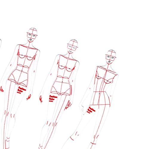 DYNWAVE 8 Pcs French Curve Template Ruler Set,Sewing Humanoid Patterns Design for Dressmaking, Tailoring, Fashion Designing