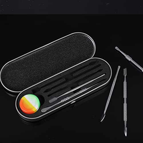 6-Piece Wax Carving Tool Set, Double-Ended Stainless Steel, Silver - color: Silver