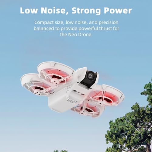 sea jump 8PCS Propeller Suitable for DJI NEO Drone Accessories Handheld Quadcopter Drone 2016S Propeller Blades (Red) - color: Red