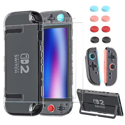 HEATFUN Dockable Clear Case Compatible with Nintendo Switch 2, Transparent - color: Transparent
