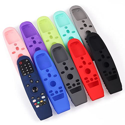 Hi Color Silicone Cover for LG AN-MR600/AN-MR650 / AN-MR18BA / AN-MR19BA/AN-MR20GA TV Remote Control Protective Sleeve for LG Magic TV Remote Cover Case(Midnight Blue) - color: midnight blue
