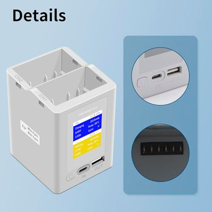Mini3 Mini4 Pro Dual-Channel Battery Charger Two-Way Charging Hub