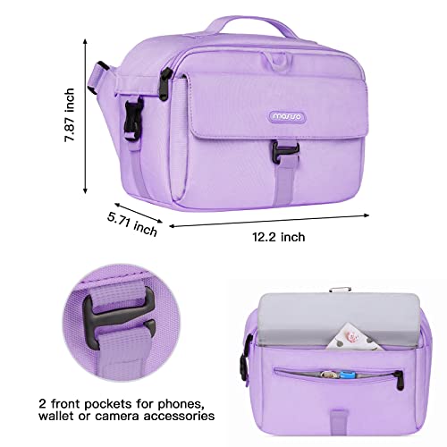 MOSISO Camera Shoulder Bag Camera Case Crossbody Sling Purse, Purple - color: Purple
