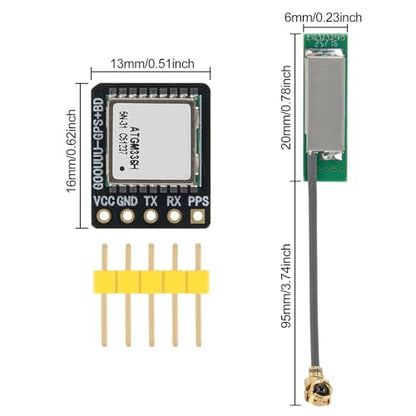 2Pcs ATGM336H Dual-Mode Module GPS+BDS Flight Control Satellite Positioning Navigator Replacement for NEO-M8N NEO-6M - color: 2pcs