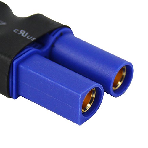 3pcs Male XT60 to Female EC5 Connector Adapter for RC LiPo (Pack of 3)