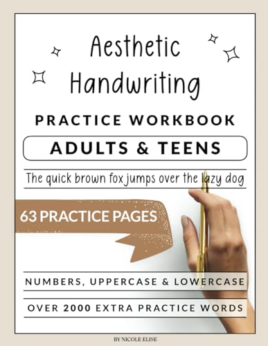 Aesthetic Handwriting Book - A Beginners Guide to Hand Lettering: For Adults and Teens