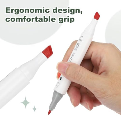 PATIKIL M&G 24 Colors Alcohol Double-Ended Markers Large Capacity 24 Pcs