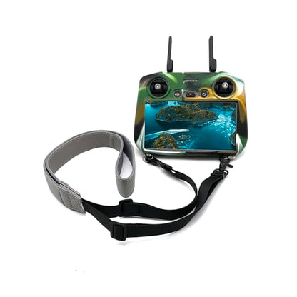 Scratch-Proof Silicone Case & PU Lanyard for DJI RC 2 Remote Controller
