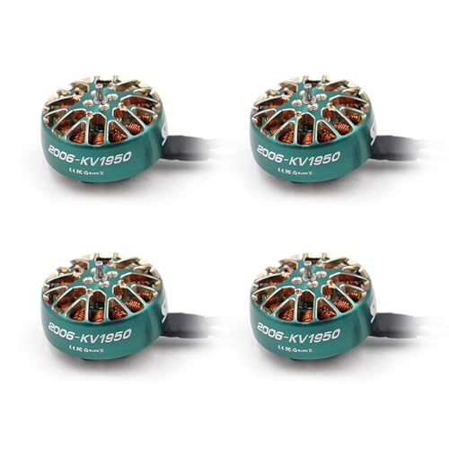 Sparkhobby 2006 1950KV 2500KV FPV Brushless Motor 4-6S 1.5mm Shaft for RC 3.5inch T90mm Propeller Cinewhoop Drones (4PCS 2006 1950KV) - color: 4PCS 2006 1950KV