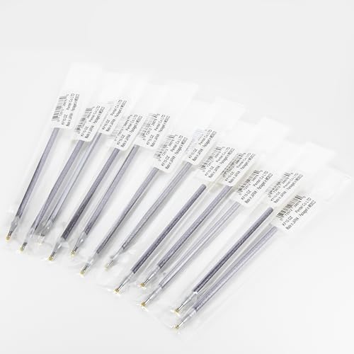 Pentel Arts Sparkle Pop Gel Pen Refill, (1.0mm), Bold Line, Silver-Light Silver Ink, Pack of 12 Refills (KF10-DZ) - color: Silver