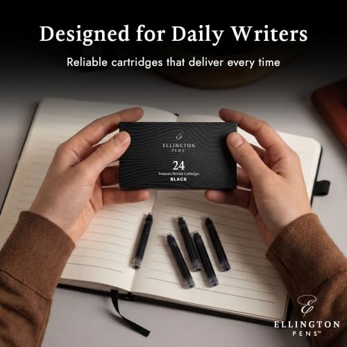 Ellington Fountain Pen Ink Cartridge Refill Pack of 24