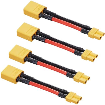 XT60 Male to XT30 Female Plug Connector,XT60-XT30 Extension Cable - size: XT60 Male-XT30 Female
