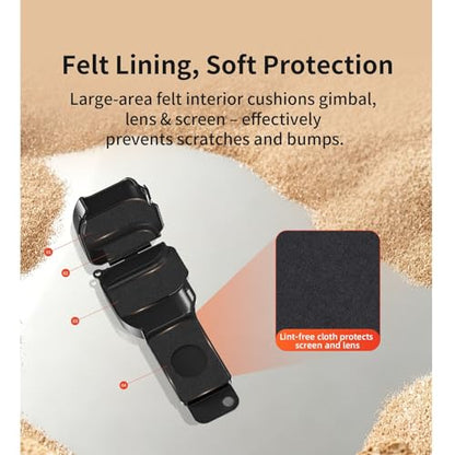 Gimbal Protector for DJI Osmo Pocket 4, Gimbal Cover Protective Hard Case Accessories for DJI Osmo Pocket 4, One-piece Flip, Anti-Scratch, Drop-Proof