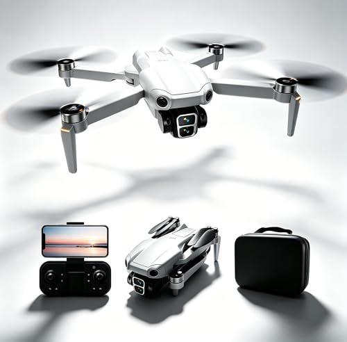 Drone with Camera for Adults & Beginners, FPV Foldable Drone with Brushless Motor, Mini RC Quadcopter for Teen Beginners, Optical Flow Hover, 2 Batteries