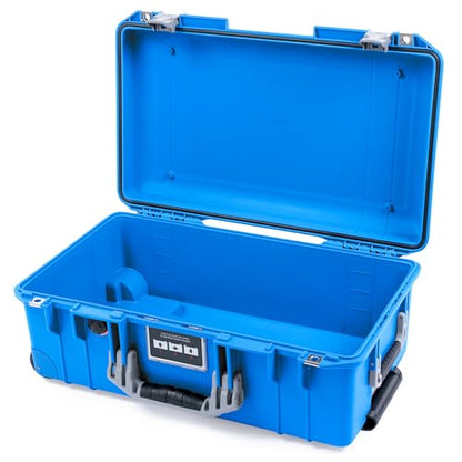 Electric Blue Pelican 1535 Air Carry-on Case - Comes empty - Silver Handles & Latches. - color: Silver Handles & Latches
