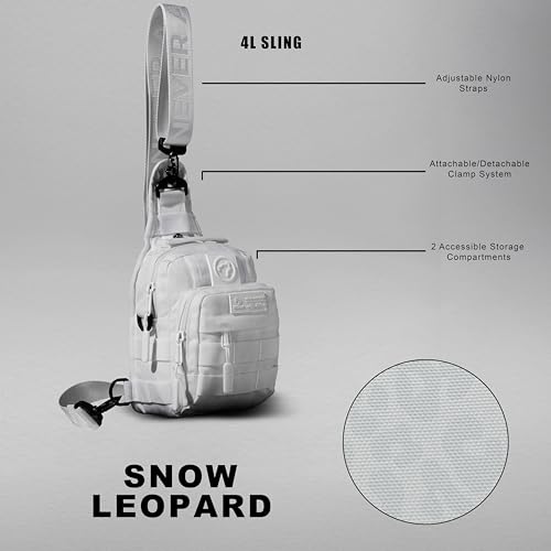 WOLFpak 4L Mini Tactical Sling Bag Crossbody - color: Snow Leopard