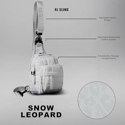 WOLFpak 4L Mini Tactical Sling Bag Crossbody - color: Snow Leopard