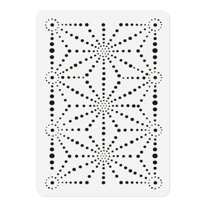 Geometric Star Stencil for Painting 11.69" x 8.27" Reusable DIY - style: Modern Geometric A