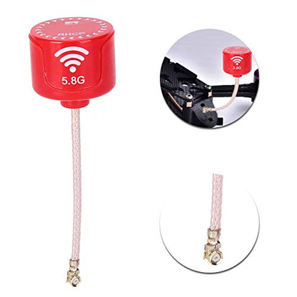 5.8GHz RHCP FPV Antenna, 3dBi High Gain Directional Drone Antenna with UFL Connector for FPV Racing Drones and Transmitter Receiver Systems - size: UFL