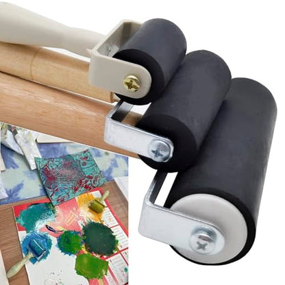 HRJZF Rubber Brayer Roller Set, 16 Pack, 1.4 Inch, Printmaking and Stamping Tools - color: 2