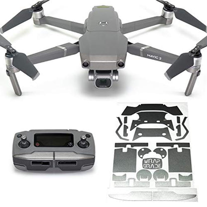 Wrapgrade Poly Skin Compatible with DJI Mavic 2 | Accent Color (Titanium) - color: TITANIUM