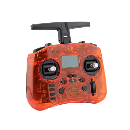 RadioMaster Pocket Portable Remote Controller Hall Gimbal EdgeTX Built in LED Light Mode 2 Batteries Not Included (Orange, ELRS)