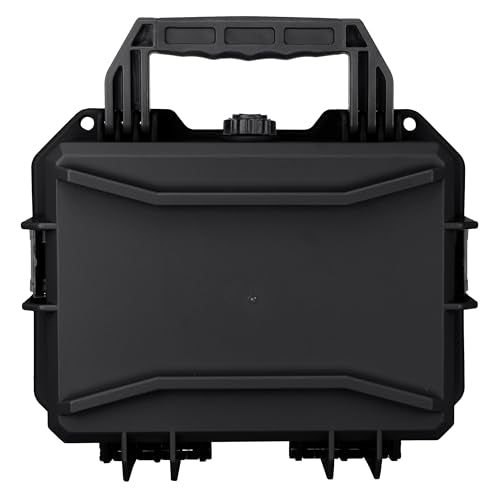 Eylar 11.8" Intact Series Compact Hard Camera Case, Lightweight and Durable Stacker Design with Foam (Black) - color: Black