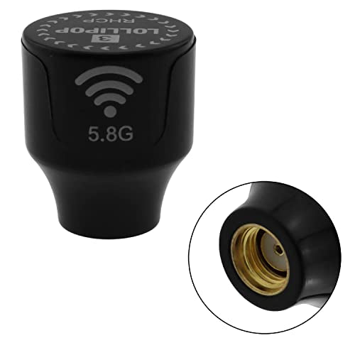 E-outstanding Black Super Mini Stubby 5.8GHz 5dBi Antenna SMA Female for FPV Transmitter TX RX RC MAK-RHCP