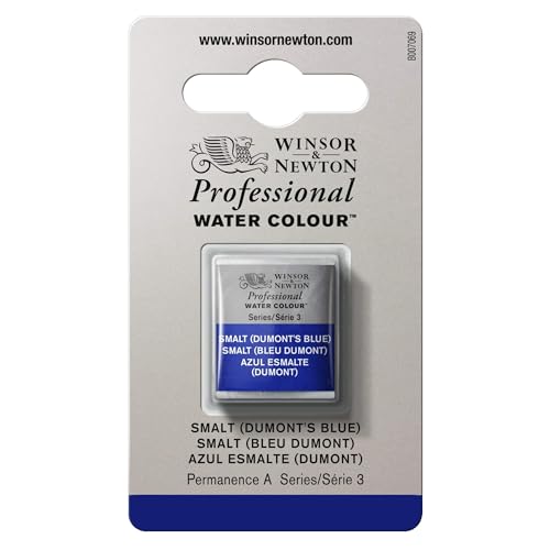 Winsor & Newton Professional Watercolor, Half Pan, Smalt - color: Smalt, style: Half Pan