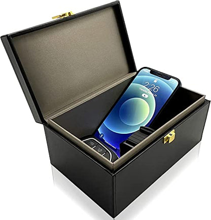Faraday Box Key Fob Protector, Keyless Entry Car Key Safe Protector, Faraday Signal Blocking Shielding Box for Car Key (L) - size: 10+ Keys