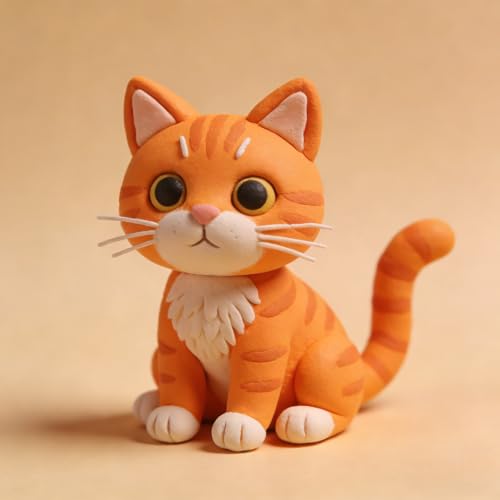 Orange Air Dry Foam Clay 1.1lbs/500g, Soft & Easy to Mold - color: Orange