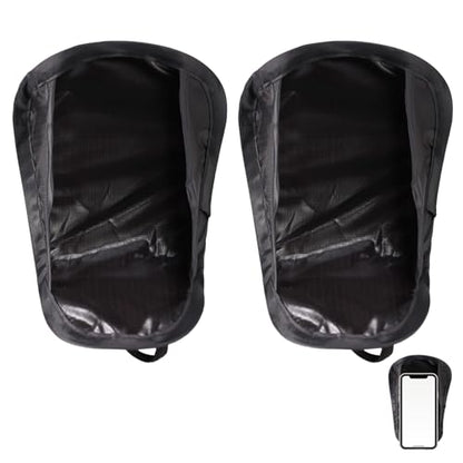 Lyreh 2pcs Phone Sun Shade, Foldable Anti-Glare Cellphone Sun Shield - color: Black