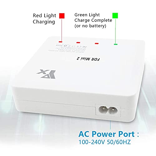 Hanatora 6 in 1 Battery Charger for DJI Mini 4K,Mini 2/SE/2 SE Drone,Rapid Multi Parallel Charging Hub Accessories