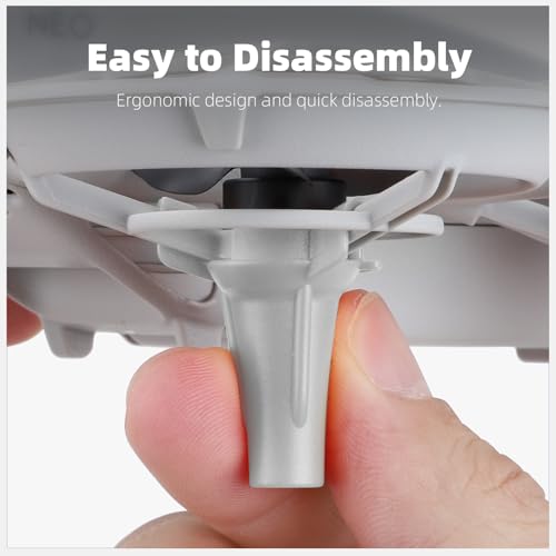 Landing Gear Leg for DJI NEO, Increase Height 10mm Split Design Lightweight Drone Accessories Quick Release Height Extender (Grey) - color: Grey